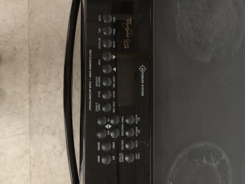 30"W Black Whirlpool Gold Electric Stove
