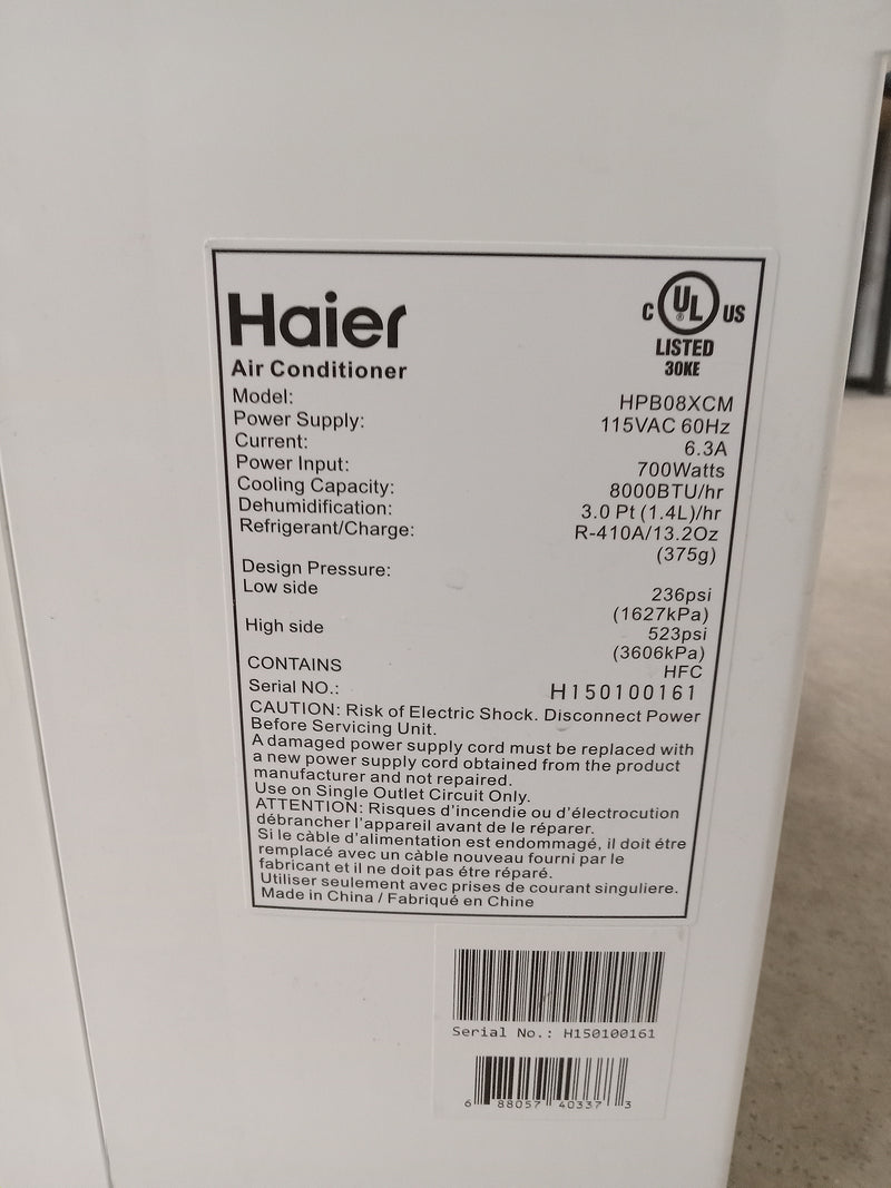 13.25"W Haier Air Conditioner