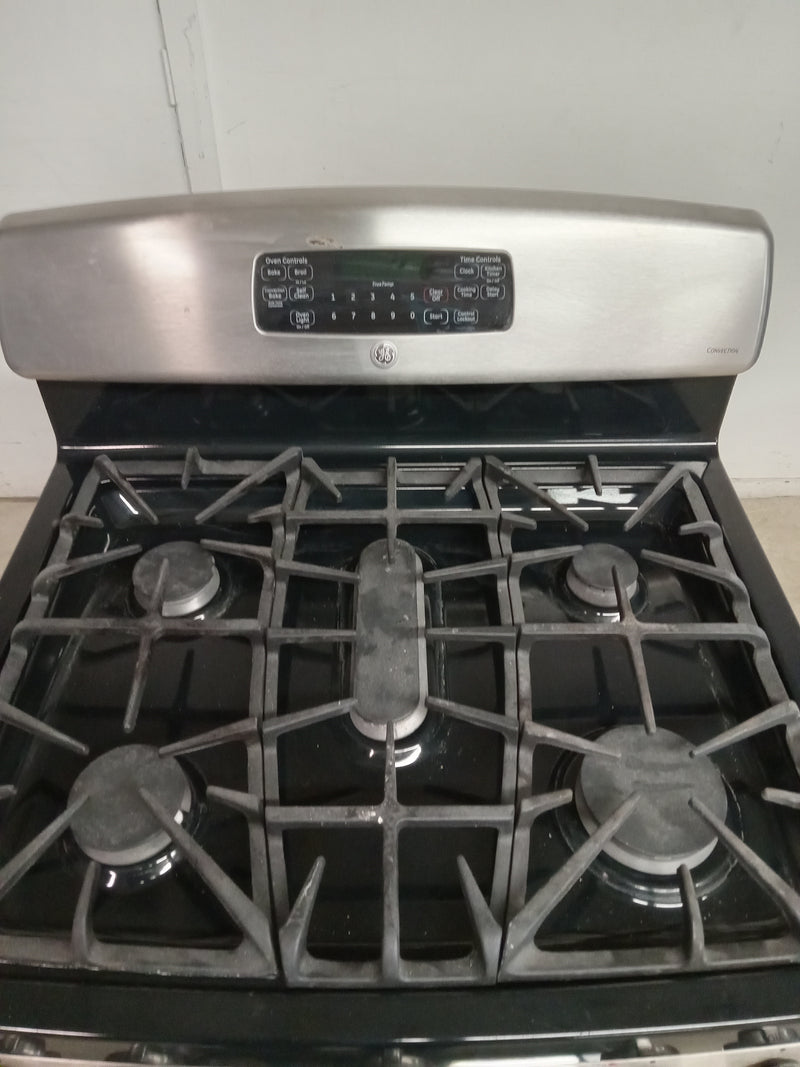 30"W General Electric Stainless Steel Gas Stove