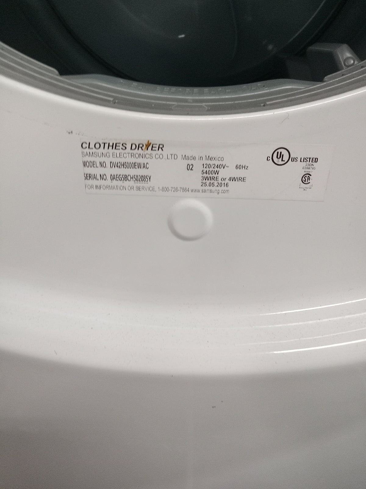 27"W Samsung Clothes Dryer