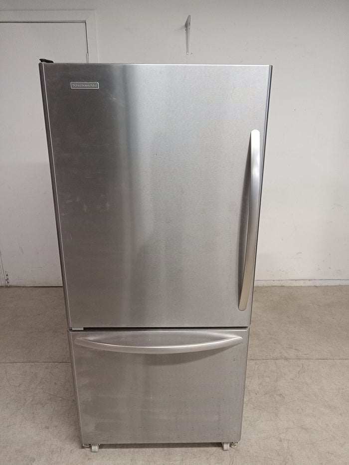 29.5"W Stainless Steel Kitchen Aid Refrigerator