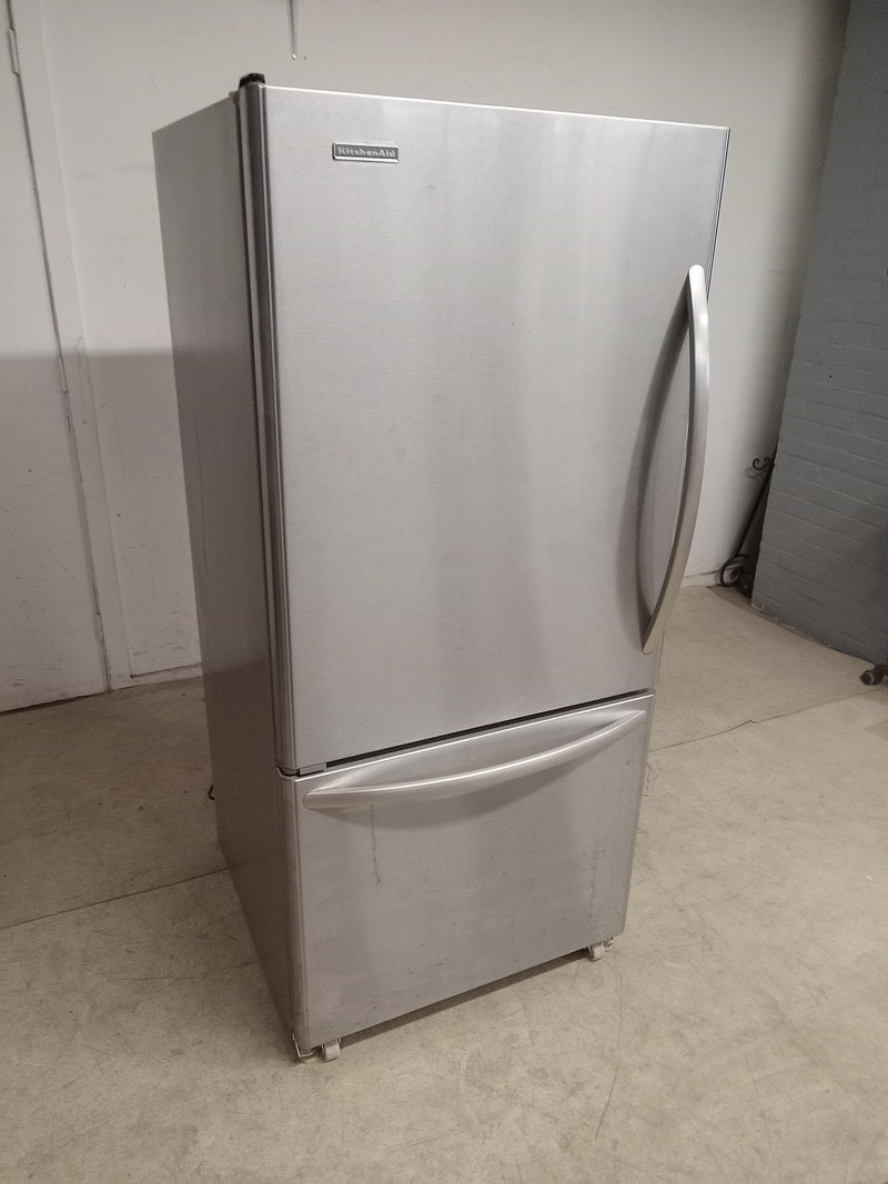 29.5"W Stainless Steel Kitchen Aid Refrigerator