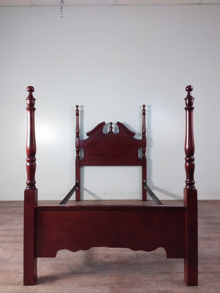 Red Stain Single Bedframe