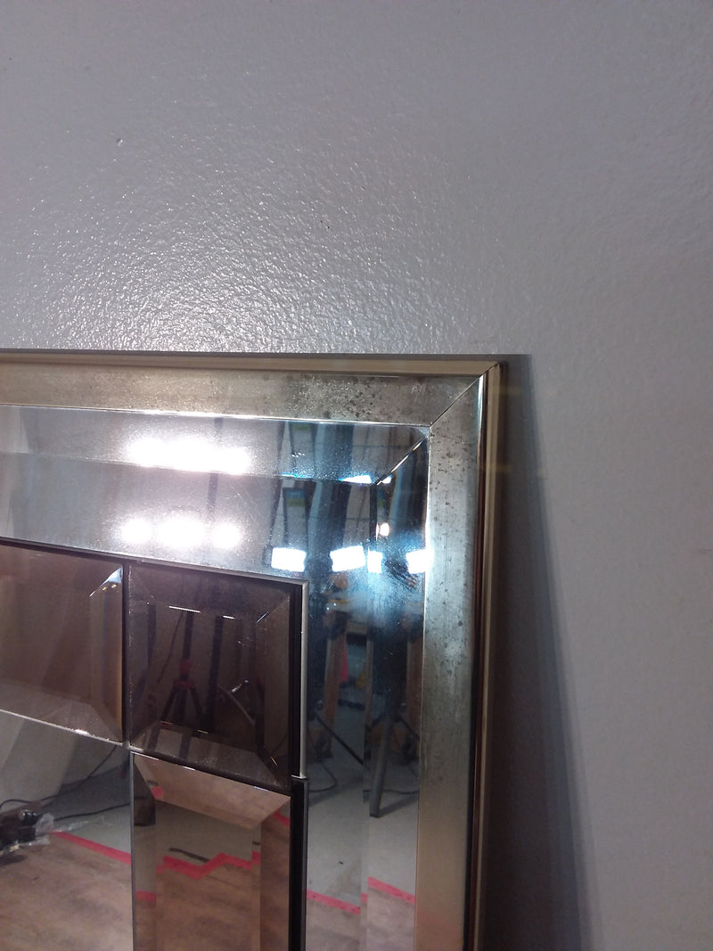 Two Tone Beveled Glass Mirror