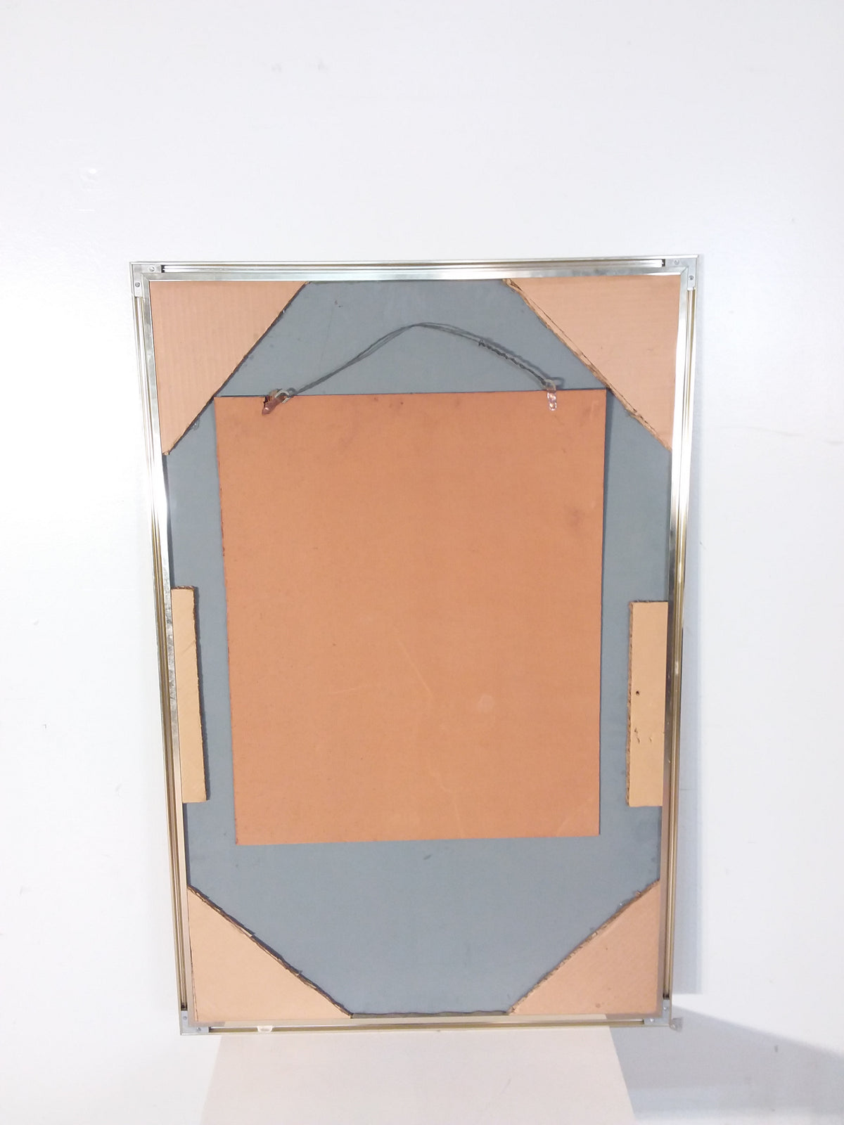 Two Tone Beveled Glass Mirror