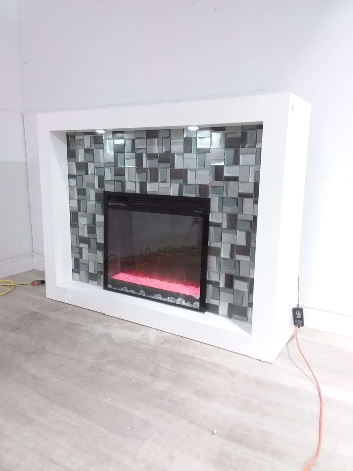 58" Dimplex Crystal Fireplace Mantel