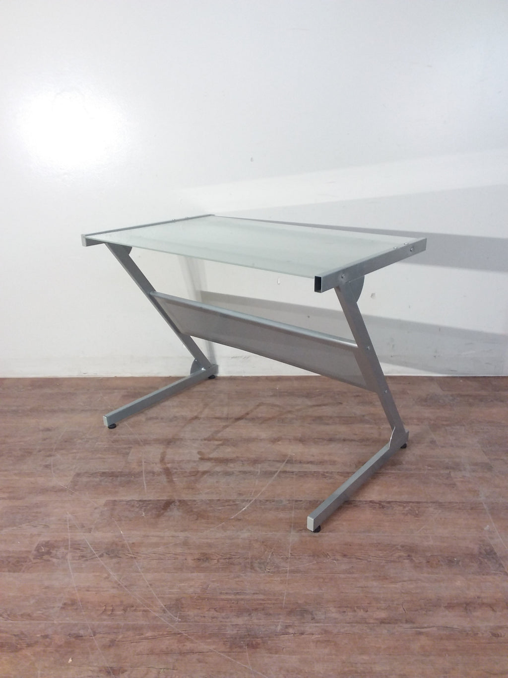 Metal Glass Top Desk