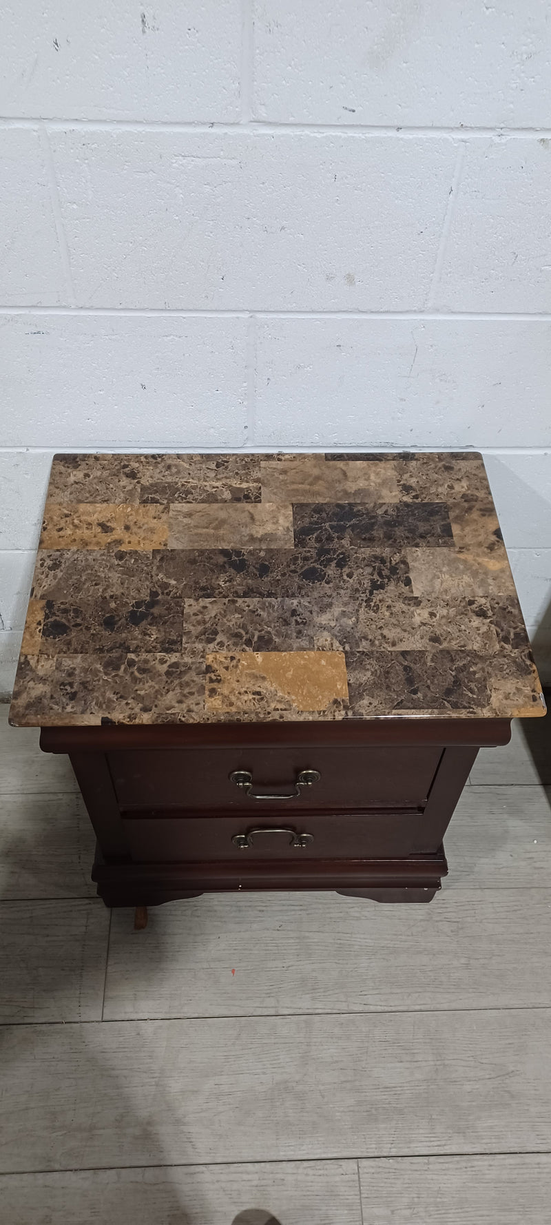 Faux Marble Top Nightstand Habitat ReStore GTA