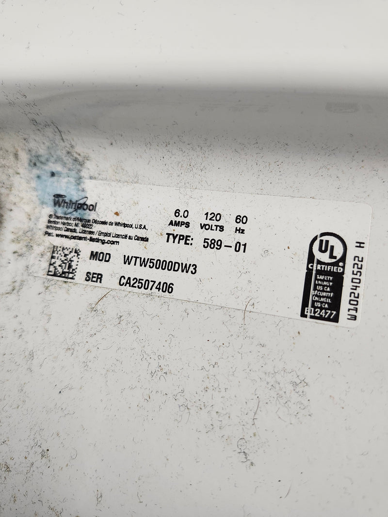 27" Whirlpool Washer