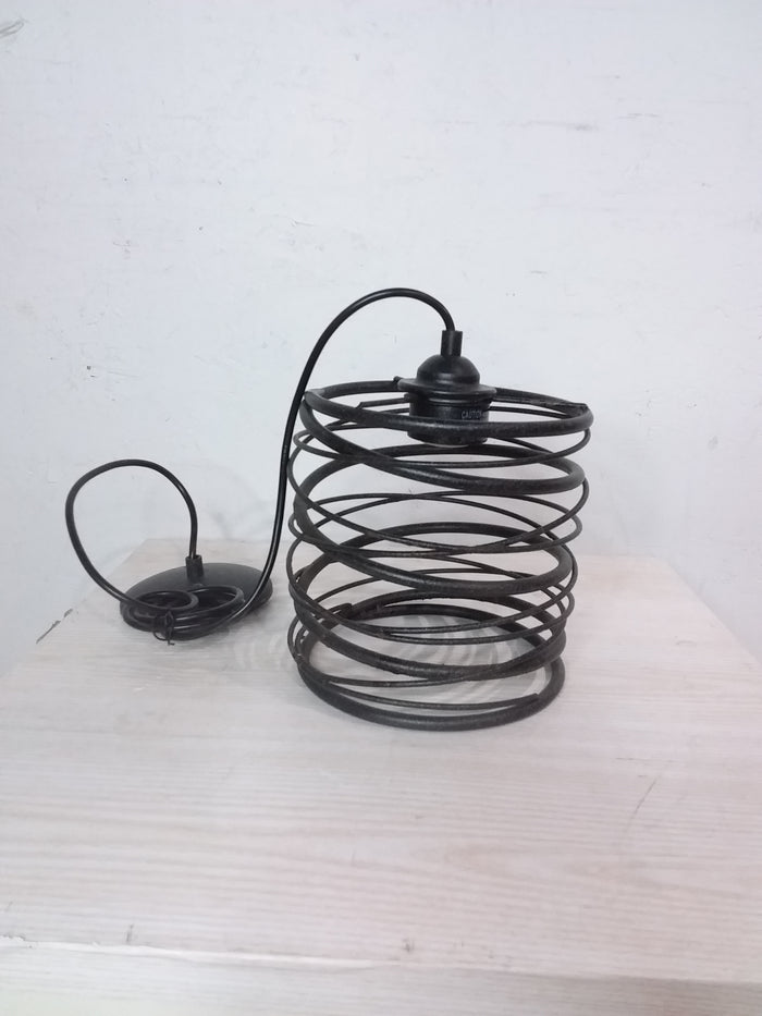 Industrial Style Coiled Pendant Light
