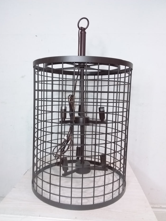 6 Light Bird Cage Chandelier