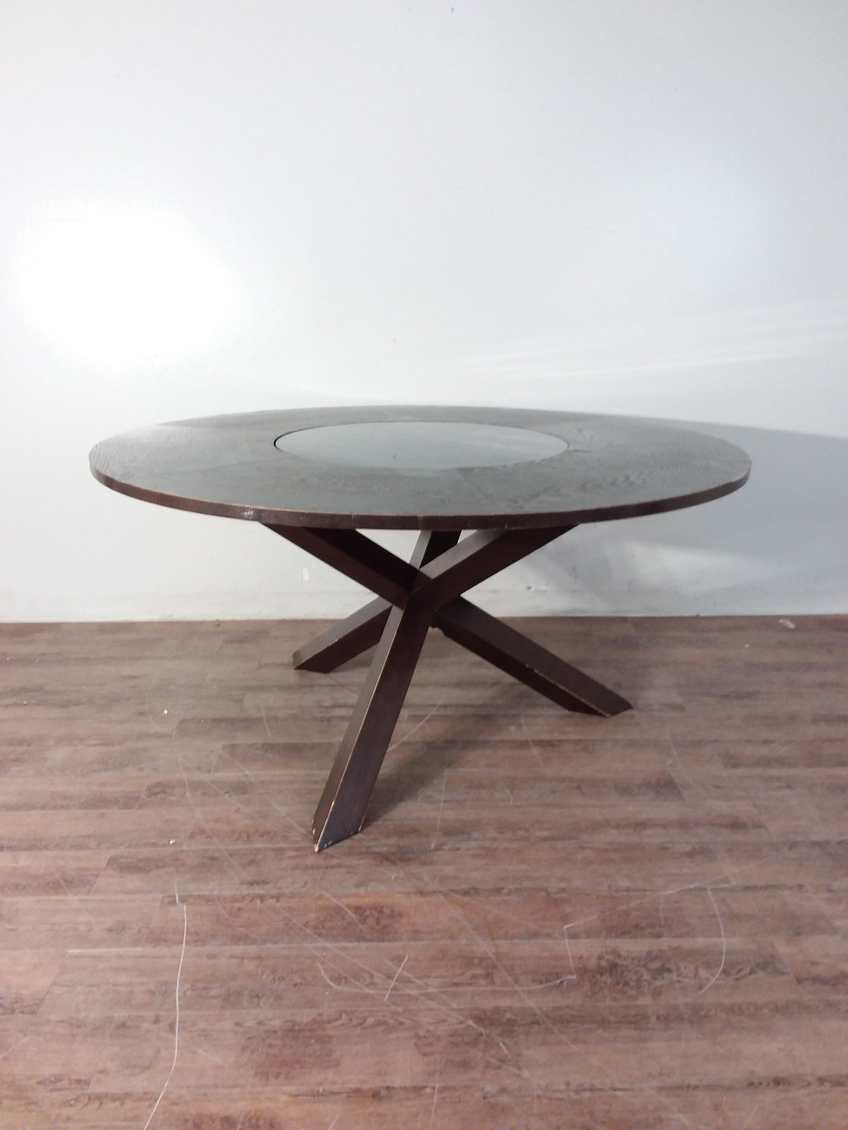 Round Table With Glass Lazy Susan Habitat ReStore GTA