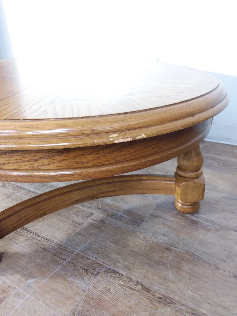 Rounded Oak Coffee Table