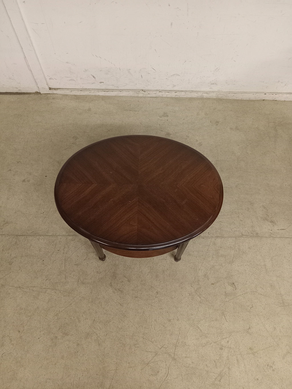 26"W Two Tier Oval Sidetable