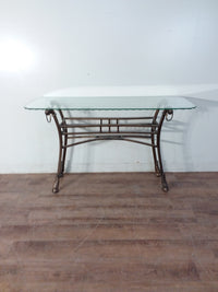 Metal & Glass Sofa/Hallway Table