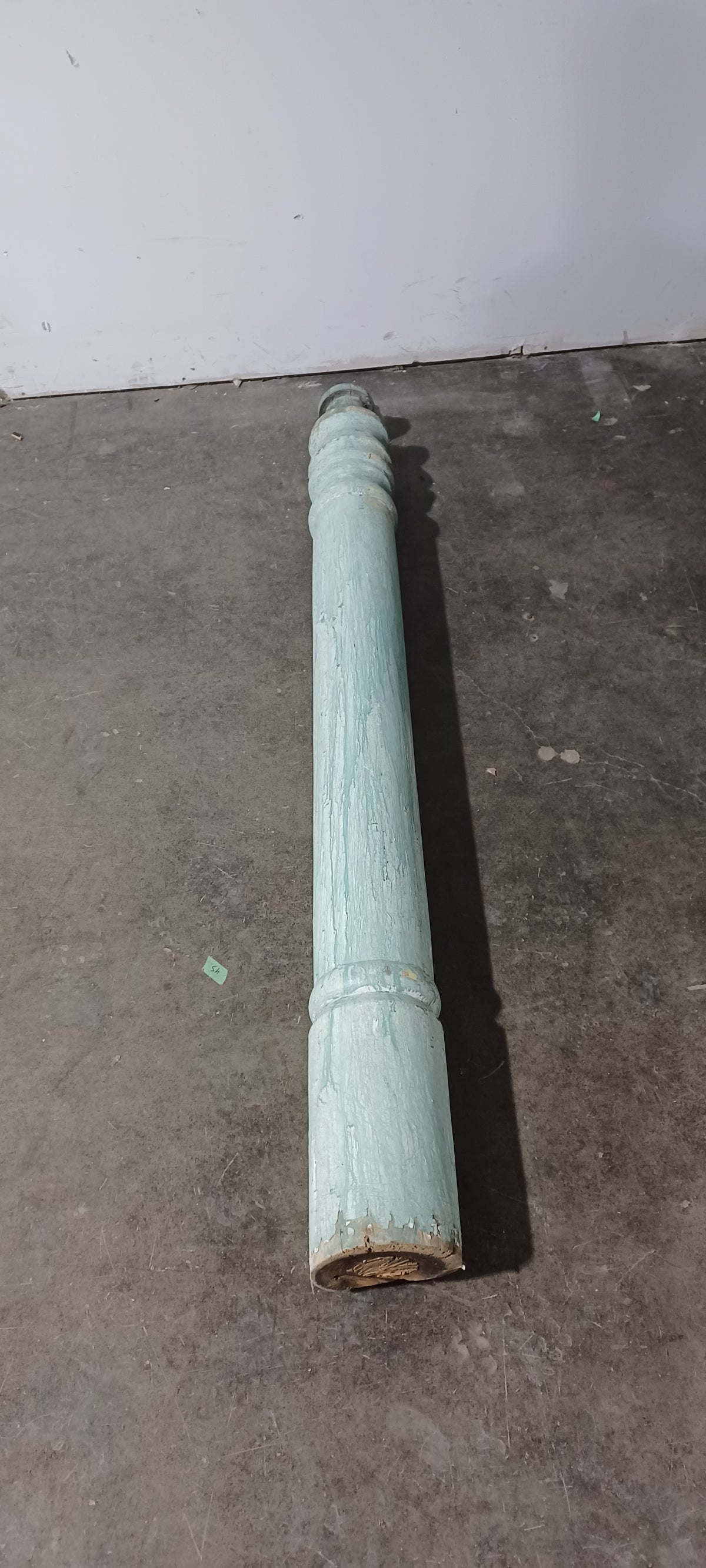 Turquoise Wooden Pillar