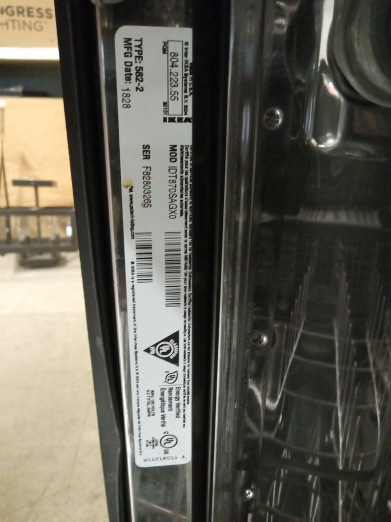23.75"W Black IKEA Dishwasher