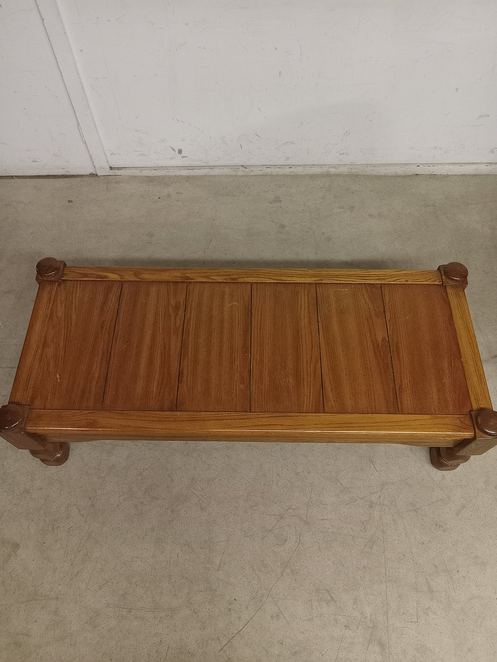 57"W Solid Wood Coffee Table
