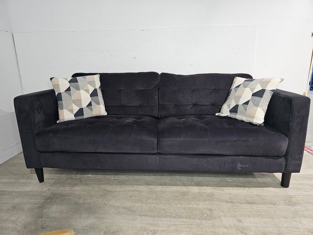 Charcoal Grey Tufted Sofa
