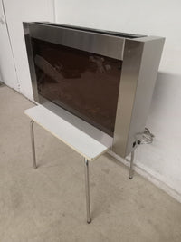 31"W Stainless Steel Electric Fireplace