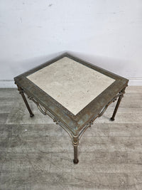 Marble Inset Side Table