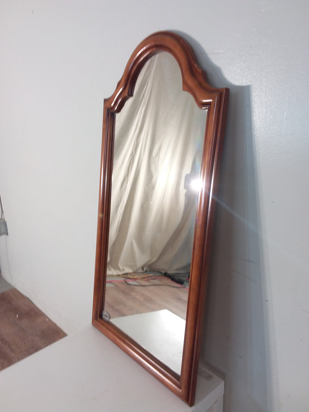 Arched Wood Mirror