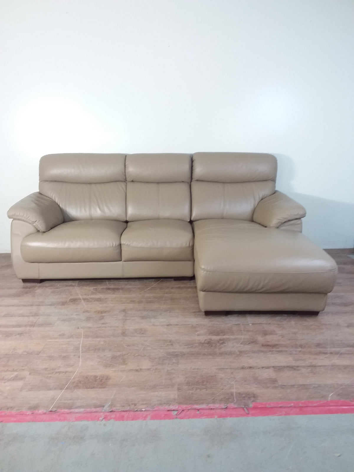 Tan Leather Sectional Sofa Habitat ReStore GTA