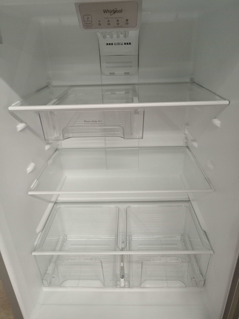 29.75"W Stainless Steel Whirlpool Top Mount Refrigerator