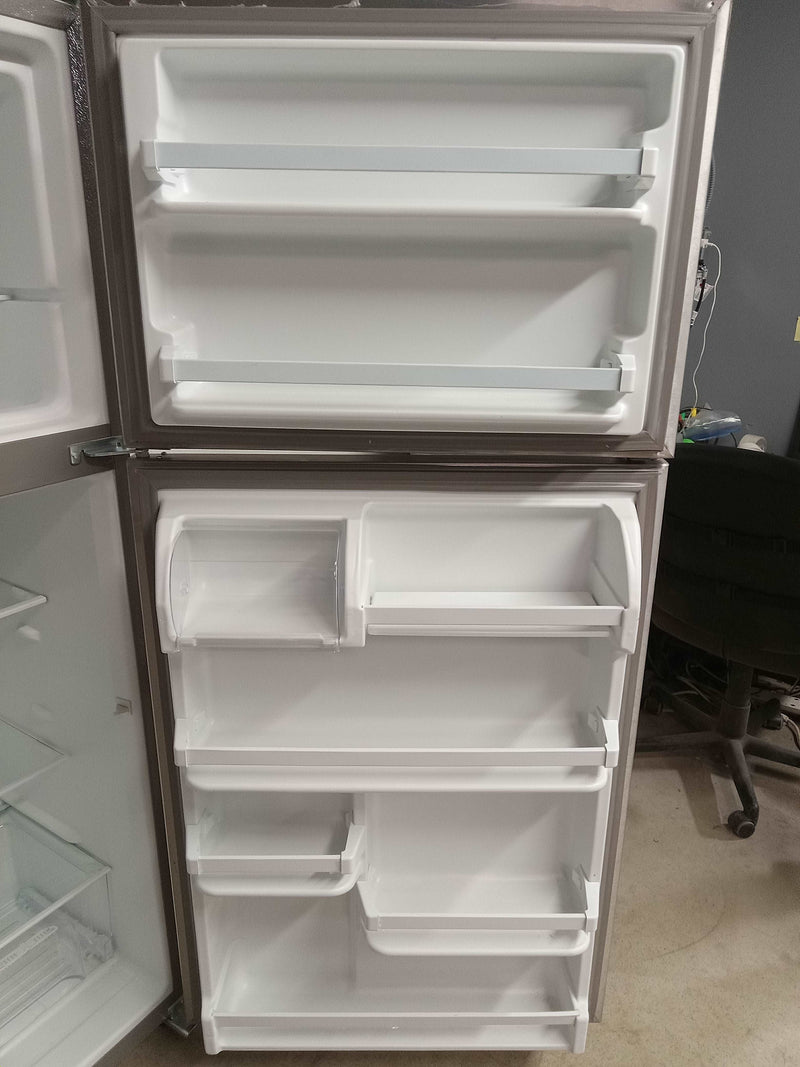 29.75"W Stainless Steel Whirlpool Top Mount Refrigerator