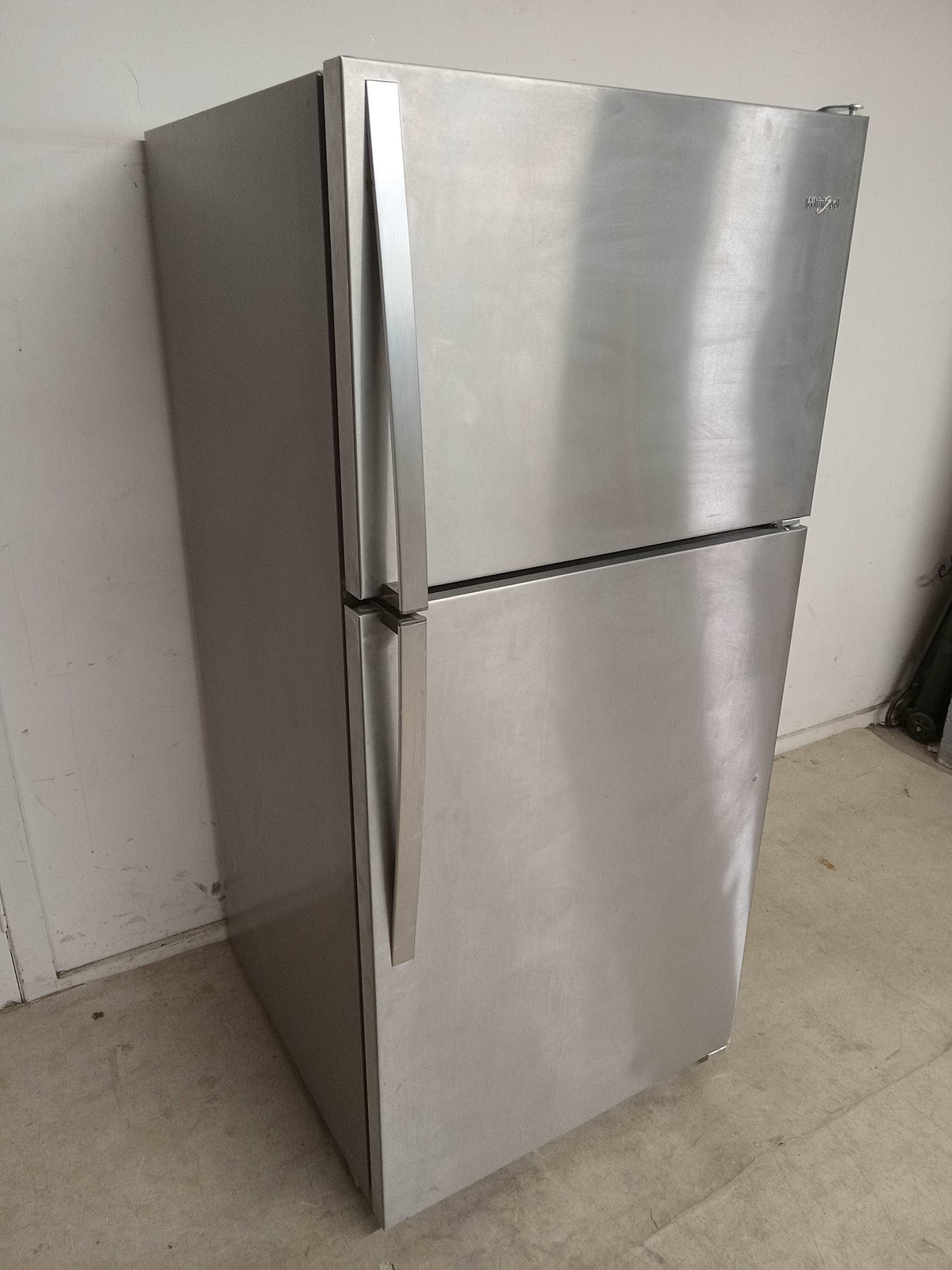 29.75"W Stainless Steel Whirlpool Top Mount Refrigerator