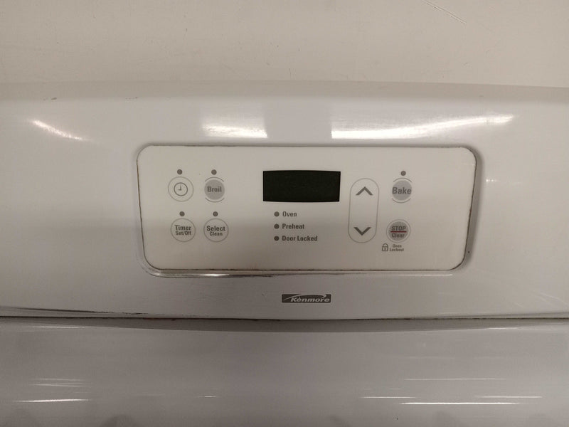 30"W White Kenmore Gas Range