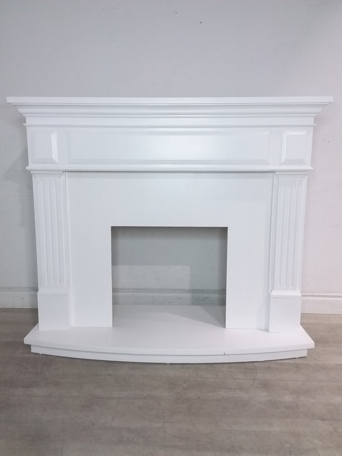 55" White Fireplace Mantel