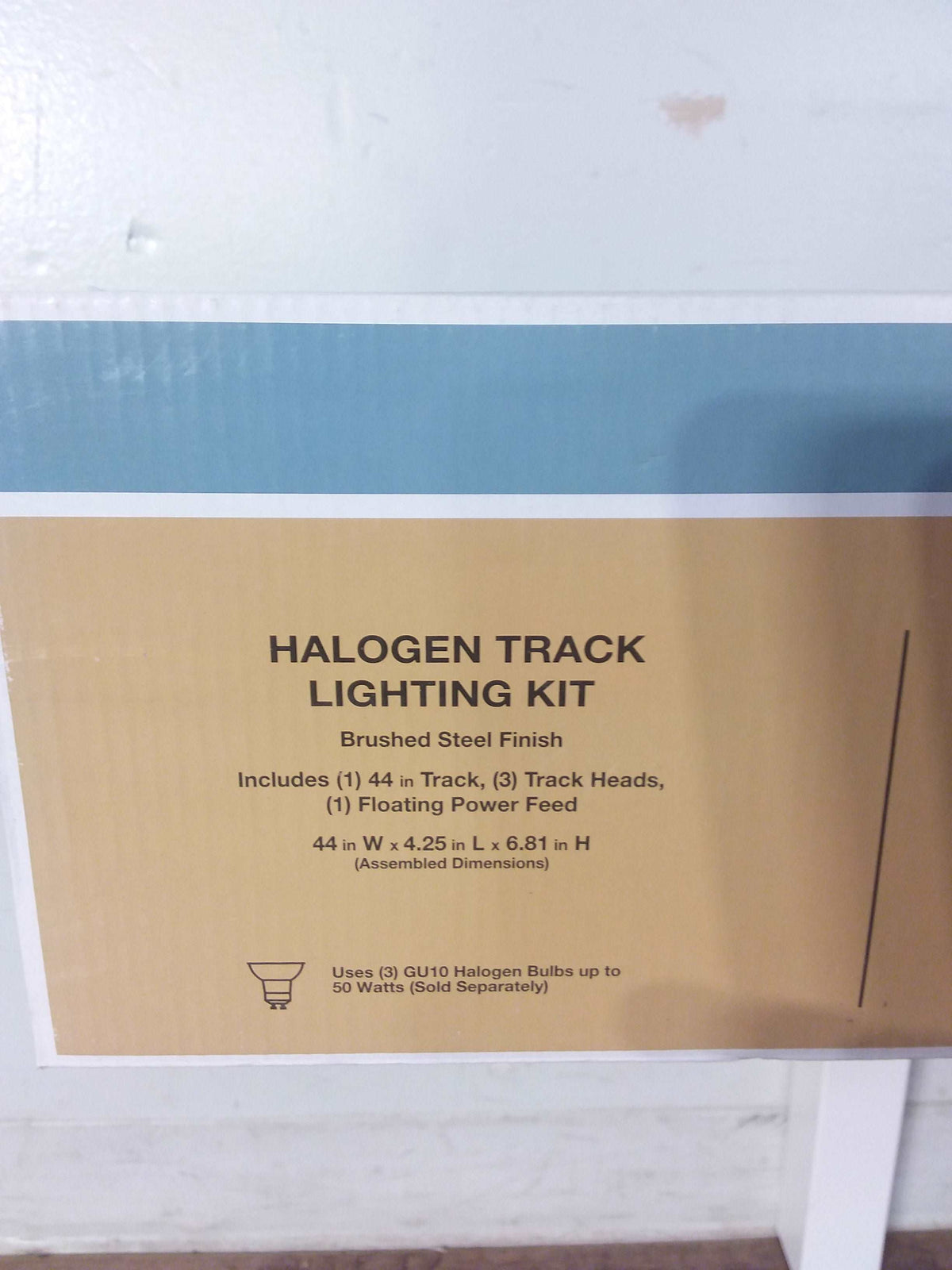3 Light Halogen Track Lighting Kit