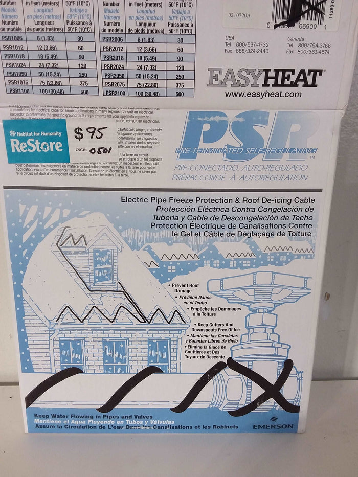 PSR Pipe Freeze Protection And Roof De-icing Cable 1024