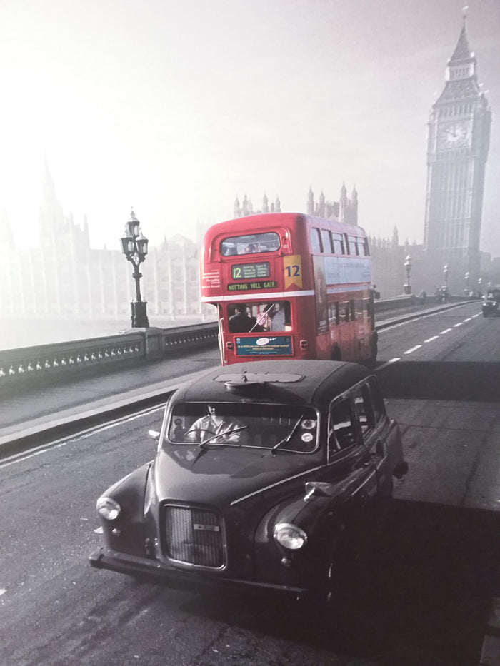 Bus On London Bridge Framed Print