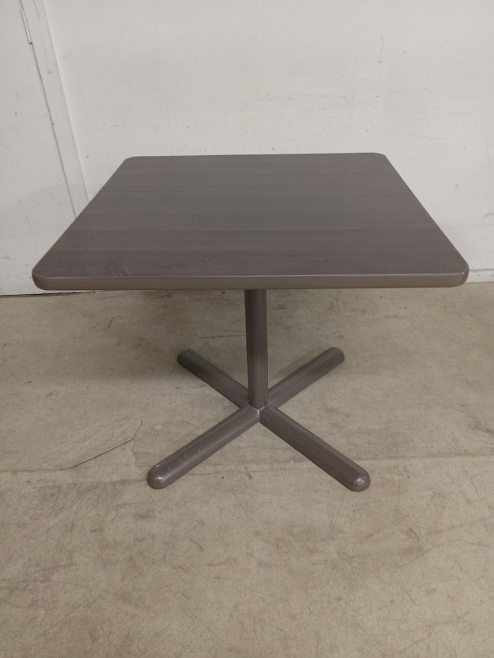 32"W Brown Square Table