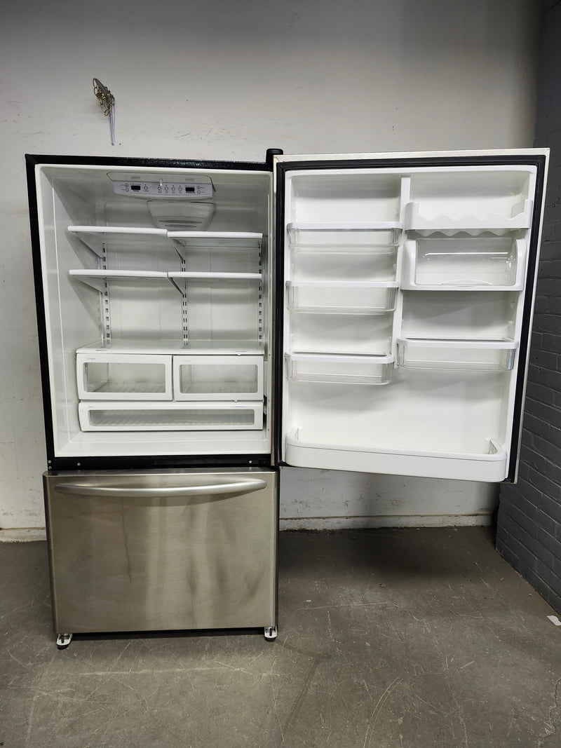 33"W Stainless Steel Kitchen Aid Fridge