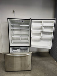 33"W Stainless Steel Kitchen Aid Fridge