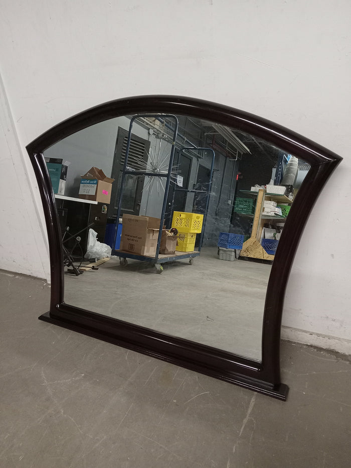 56" X 43" Dark Brown Decorative Mirror