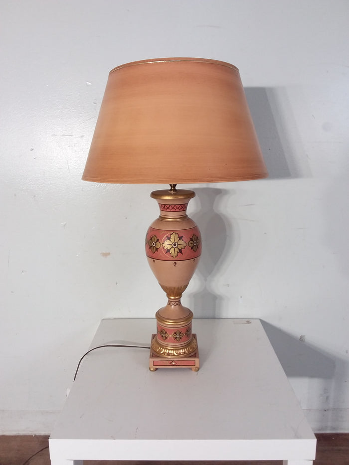 Brown & Gold Finish Table Lamp