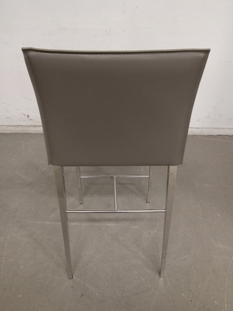 Structube Vienna Recycled Leather Counter Stool