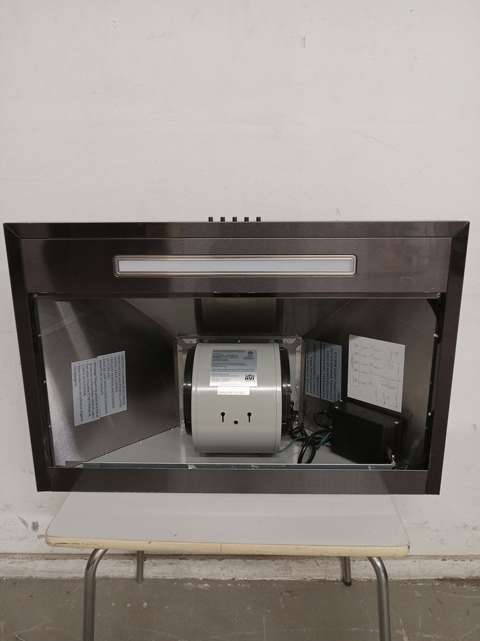 30" Vissani Black Stainless Steel Wall Mount Range Hood
