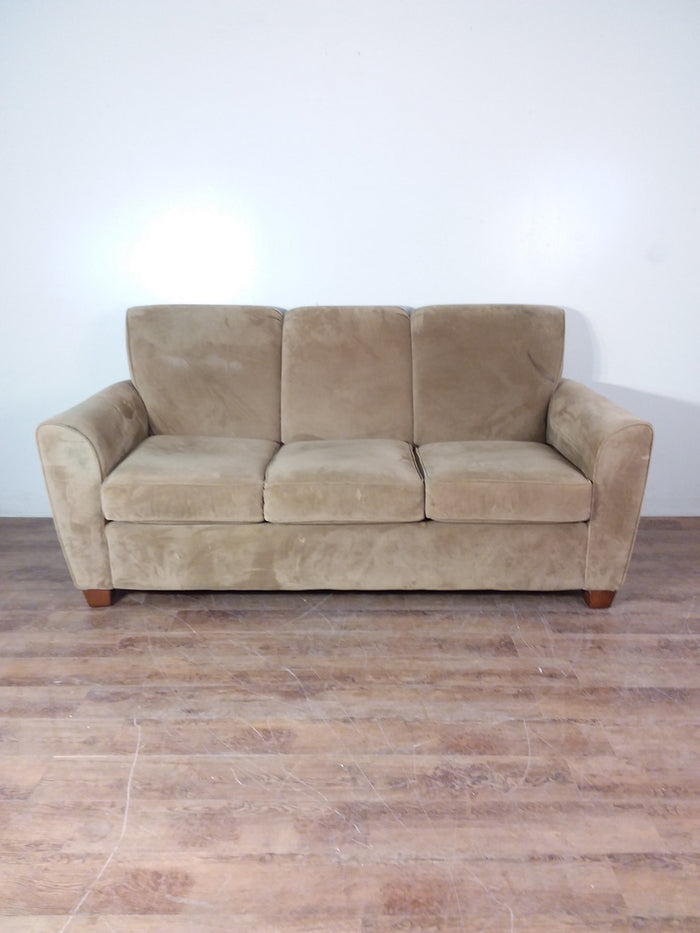 Tan Microfiber Sofa
