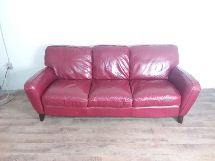 Dark Red 3 Seater Sofa