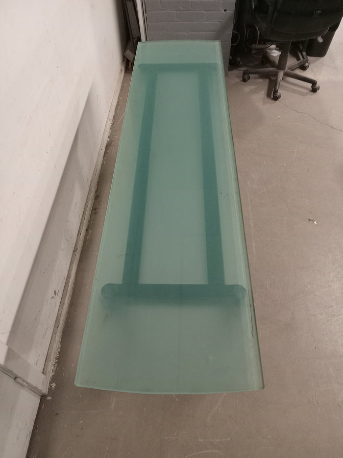 71"W Glass Dining Table