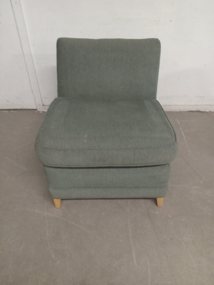 28"W Emerald Green Armless Chair