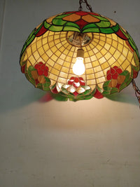 20"Dia Tiffany Glass Hanging Lamp