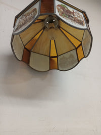 14"Dia Stained Glass Ceiling Lamp