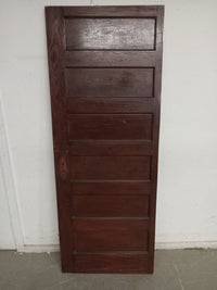 76.5" x 29.5" Six Panel Wooden Door