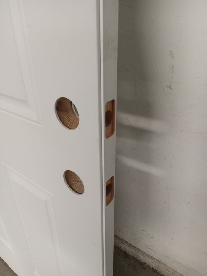 33.8" x 79.2" White Contour Steel Door